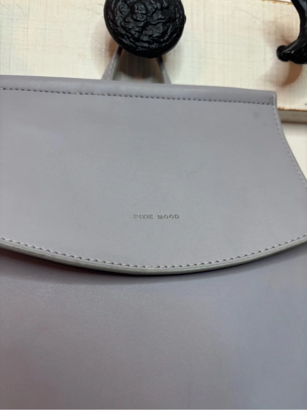 Pixie Mood Modern Grey Blue Vegan Backpack Purse